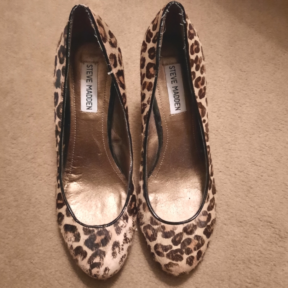 Steve Madden Leopard Print Size 7.5